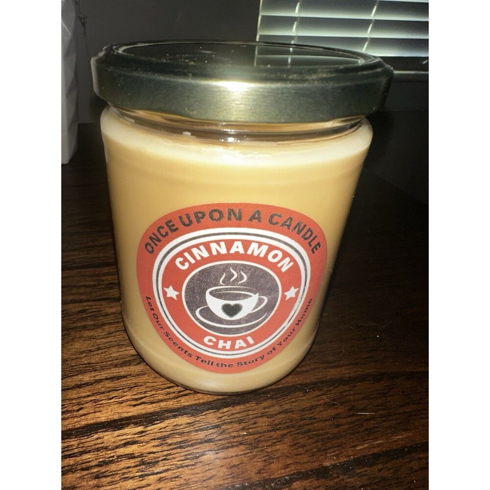 FALL Cinnamon Chai spice soy wax 16 oz candle- Once Upon A Candle company